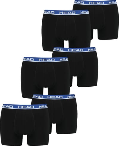 HEAD Heren Boxershorts HEAD BASIC BOXER 6er Pack Blauw S