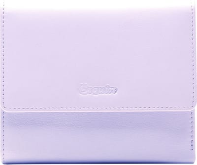 Esquire Leren Portemonnee Viktoria Flap Wallet Lilac Paars