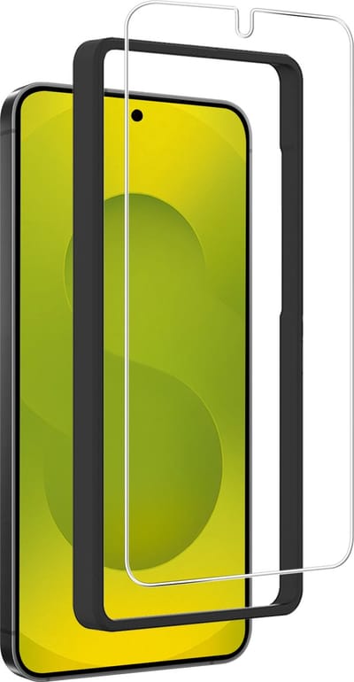 Screenprotector - Geschikt voor Samsung Galaxy S25 - Met Installatie Frame - Gehard Glas - Beschermglas - Tempered Glass - Screen Protector