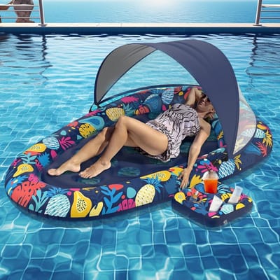 Zwevende Hangmat voor het Water, Opblaasbaar Bed voor Zwembad en Strand, Ideaal voor Ontspanning en Feestjes