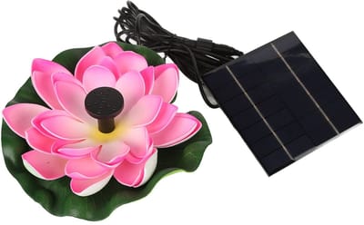 Dailygoods- Zonnefontein met 8 sproeiers - Drijvende Vogelbadfontein - Tuin/ Vijver - 1,4 W Zonne-energie Pomp - Hoogwaardige ABS - Duurzaam Ontwerp - Vogelbad