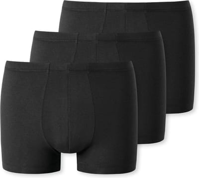 Uncover by Schiesser 3PACK Shorts Heren Onderbroek - zwart