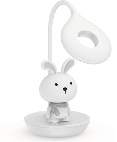 Luxus Europe - Nachtlamp Kinderkamer Bunny Mini Wit - Draadloos LED Nachtlampje Kinderen - USB-C Oplaadbaar - Decoratieve Tafellamp