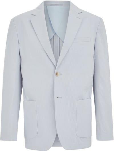 WE Fashion Heren regular fit seersucker blazer