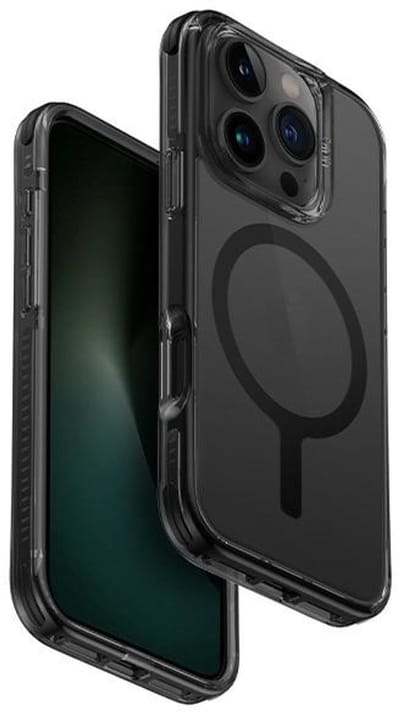 Uniq Air Fender MagClick-serie - Beschermhoes voor iPhone 16 Pro Max - Schokbestendig - Slank - Mat Zwart
