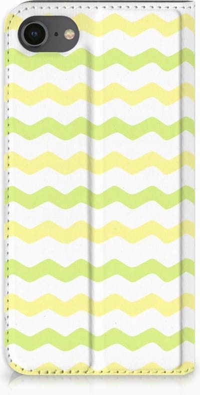 iPhone 7 | 8 | SE (2020) | SE (2022) Hoesje met Magneet Waves Yellow