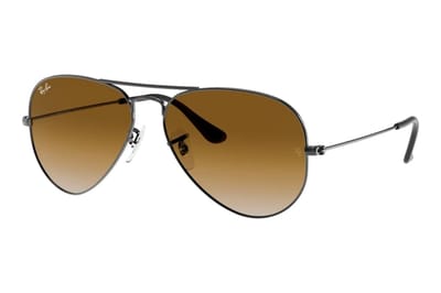 Ray-Ban Aviator RB3025 004/51 Zonnebril – Gunmetal/Licht Bruin Gradient – 58mm