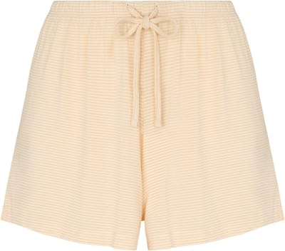Hunkemöller Pyjama Short Striped Jersey Geel