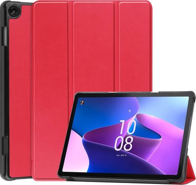 Cazy tablet Hoes geschikt voor Lenovo Tab M10 (3rd Gen) - TriFold Bookcase - Rood