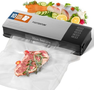 Vacuümmachine voor levensmiddelen met 10 zakken – krachtige keukenhulp voor professionele vacuümopslag