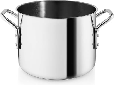 Eva Trio - Stainless Steel Slip-Let Ceramic Kookpan Ø 16 cm - Roestvast Staal - Zilver -