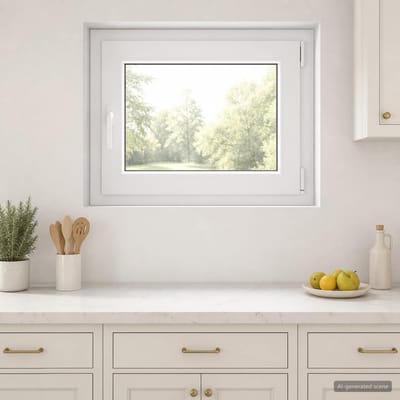 vidaXL - Kelderraam - RISOR - 50 - x - 55 - cm - PVC - en - Glas