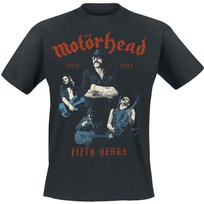 Motörhead T-shirt - 50 Lemmy Collage - S tot M - voor Mannen - zwart