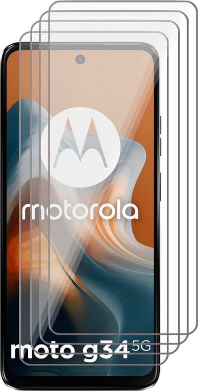 Screenprotector geschikt voor Motorola Moto G34 - 4x Glas Screen Protector