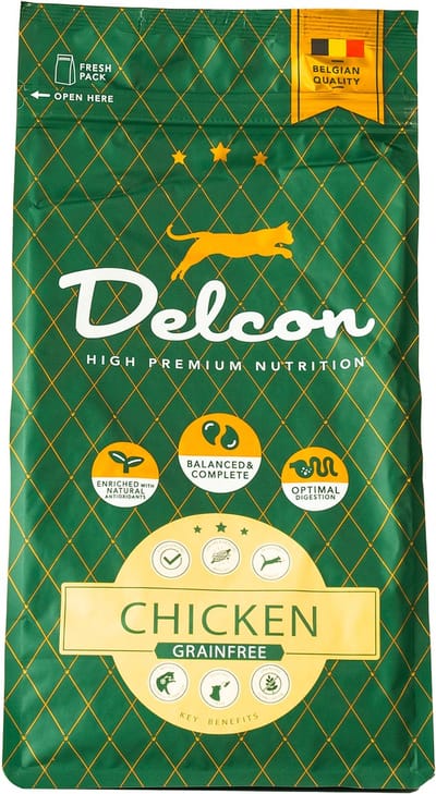 Delcon Kattenvoer Hypoallergeen Adult - Kip - 8,75 kg - Kattenbrokken