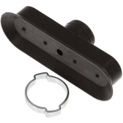 100x35mm Ovaal vlak NBR Zwart Vacuümzuignap Slag 3mm Oorklem - SCL-OF-100-3-N