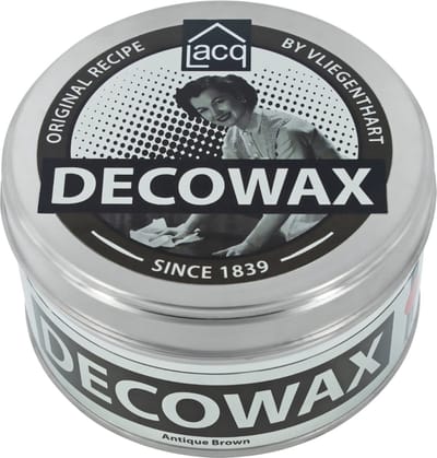 Lacq Decowax Antique Brown - Decoratieve Interieurwas - Wax- 370 ML - Hout- Vloeren - Meubels