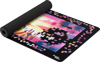 PuzzlEase Premium XXL Puzzelmat voor Puzzels tot 1500 Stukjes - 95x150 cm - Portapuzzle Opbergsysteem, Puzzelbord, Puzzelrol, Puzzel Mat