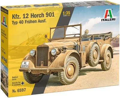 Schaalmodel Vrachtwagen/Personenauto Duitse Wehrmacht 1:35 - Militaire Geschiedenis Bouwpakket