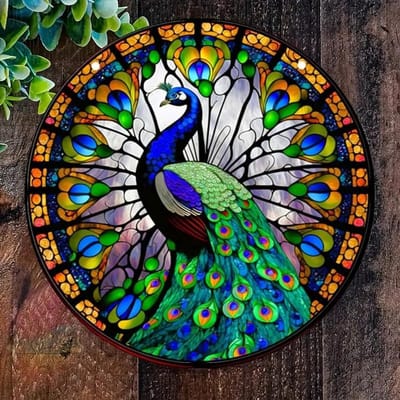 Kleurrijke Acryl Geveldecoratie, Bloemen Suncatcher voor Raam, Hangend Glas Ornament en Wanddecoratie voor Verjaardagscadeaus