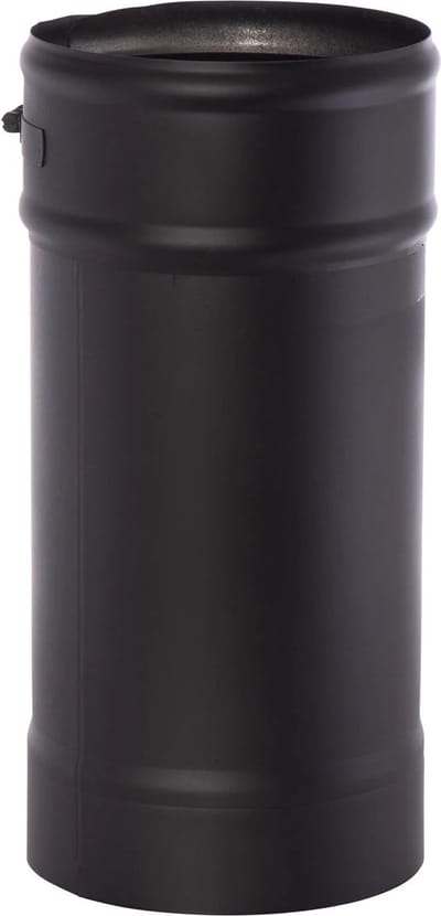Kachelpijp 500mm Ø150 1mm zwart.