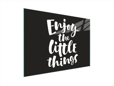 TMK ArtDeko Serie - Glazen Snijplank - 40x30 cm - Zwart - UV Print - Antislip