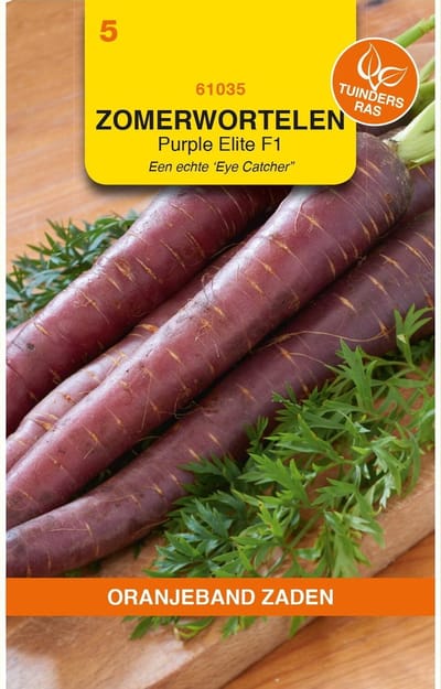 Oranjebandzaden -  Wortelen Purple Elite F1