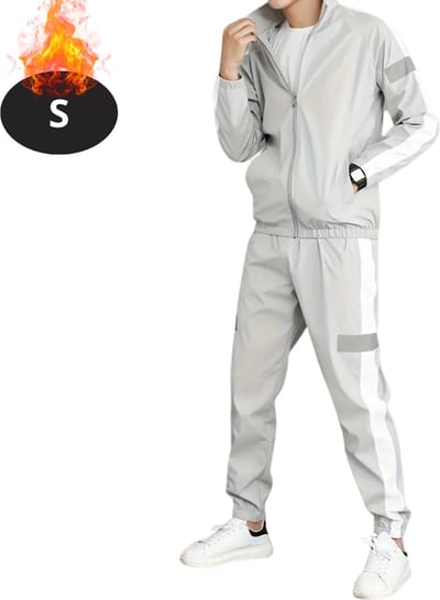 Nivard Joggingpak - Huispak - Volwassenen - Trainingspak - Comfortabel - Joggingsbroek - Tracksuit - Heren - 2 Delig - Grijs - S