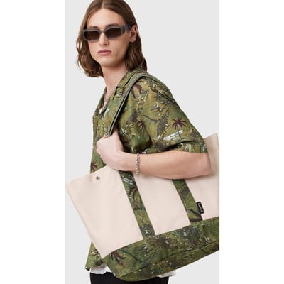 AllSaints Jett Beach Tote Ecru Maat: OS | Tassen Outlet | Heren | Groen