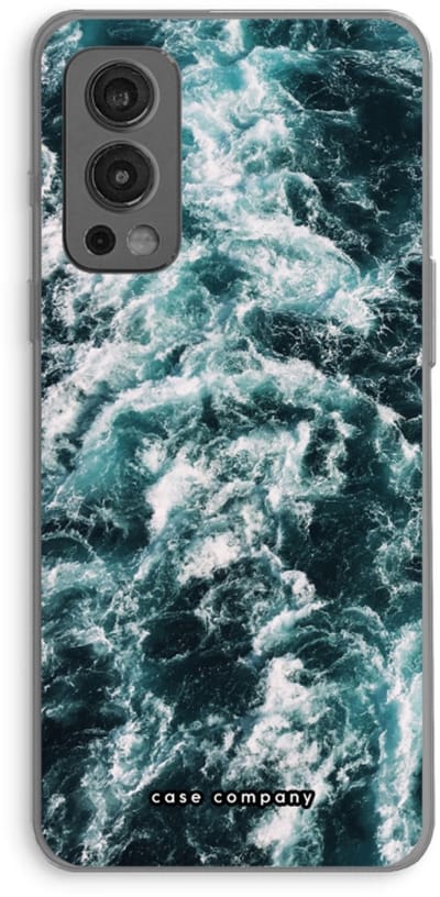 Case Company® - Hoesje geschikt voor OnePlus Nord 2 5G hoesje - Zee golf - Soft Cover Telefoonhoesje - Bescherming aan alle Kanten en Schermrand