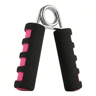 Rood handtrainer grip trainer fitness hand grip versterker pols trainer knijper hand kracht trainer voor heren en dames met metalen veer antislip handvat voor hand training en pols oefeningen
