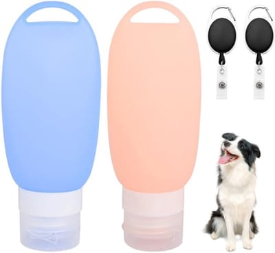 Voertube 90 ml - 2 stuks - Herbruikbare Vulbare Tubes - Siliconen Reisflessen - Dierentoiletartikelen - BPA-vrij en Veilig - Voedertube