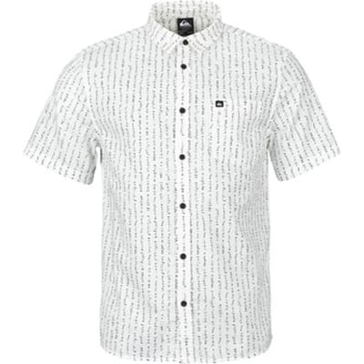 Quiksilver Apero Classic Overhemd Met Korte Mouwen Wit M Man