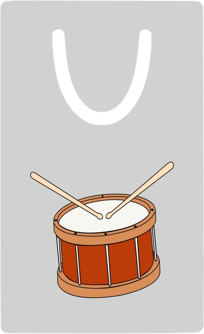 Hacebo® - trommel metalen boekenlegger - Drum - Drummers - muziek - muzikant - slaginstrument Bladwijzer boekenleggers - 7.6 cm x 5cm