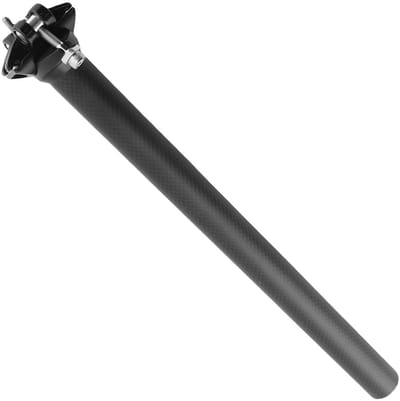Dailygoods- Zadelpen Hoogwaardige Koolstofvezel - Diameter 27,2/30,8/31,6 mm - Lengte 350/400 mm - Lichtgewicht - Duurzaam - Anticorrosie Beugel - Fietszadel