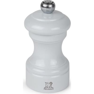 Peugeot Saveurs Peugeot Bistro pepermolen - 10 cm, parelgrijs geschilderd hout