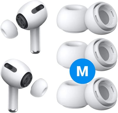 3 Pack Siliconen Medium (M) Dopjes Oordopjes Vervanging Tips Geschikt voor AirPods Pro (1e & 2e Generatie)