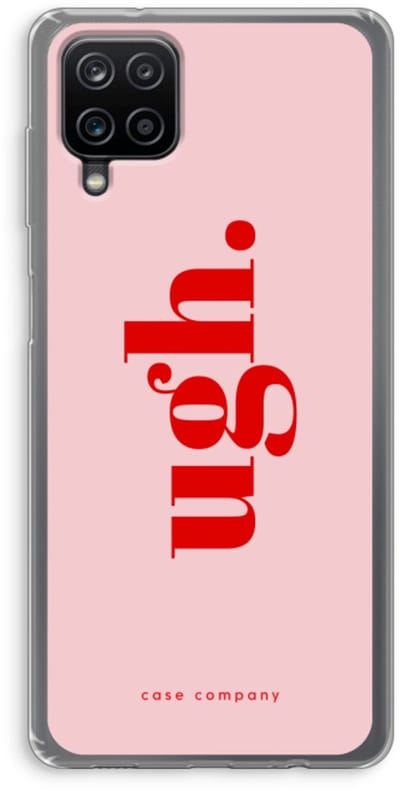 Case Company® - Hoesje geschikt voor Samsung Galaxy A12 hoesje - Ugh - Soft Cover Telefoonhoesje - Bescherming aan alle Kanten en Schermrand
