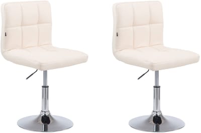 CLP Palma V2 Set van 2 Lounger - Kunstleer creme