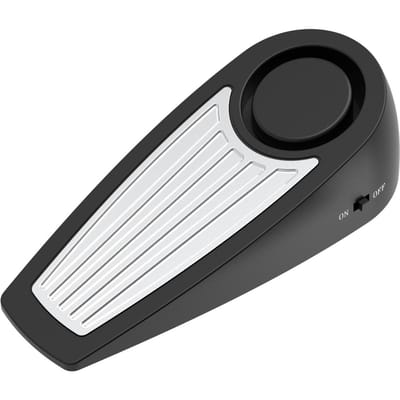 Deurstopper Alarm Gevoelige Vibratiedetectie Draagbaar Beveiligingsdeurstopper Alarm voor Thuis Winkel zwart