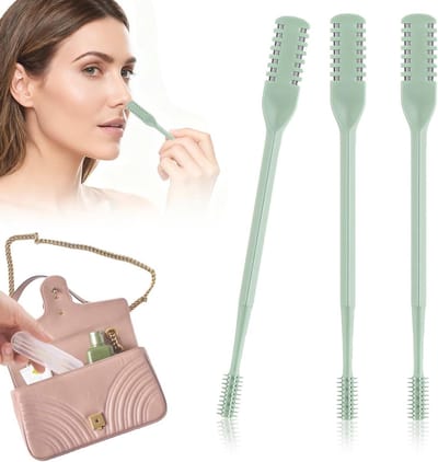 Neushaartrimmer Set - Neusgat Verwijderaar - Dagelijkse Verzorging - Dubbelzijdig Roterend - 3 Stuks - Grijs