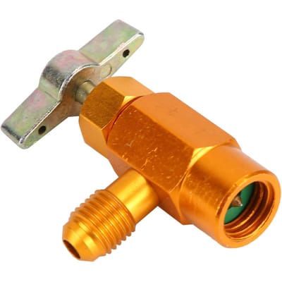 Outil de valve ouvre-bouteille Haute précision Filetage SAE 1/4 pour bouteilles de réfrigérant 1/2ACME TT1214 1/2ACME TT1214