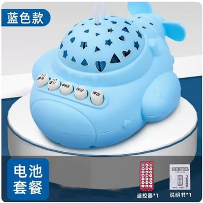 Kinderen Vroege Educatie Verhaalmachine Verlichting Puzzel Projectie Klein Vliegtuig Muziekspeler Leer Machine