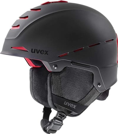 Uvex Wintersport Helm Legend Pro Zwart Rood Mat - 52/55 - Skihelm - Sporthelm - Fietshelm - Bescherminghelm