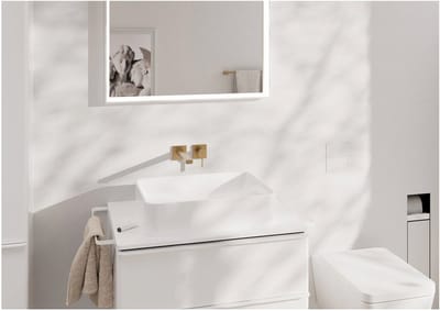 hansgrohe Tecturis E Eéngreeps - Inbouw Wastafelkraan - voor wandmontage - 22,5 cm uitloop - Brushed Bronze