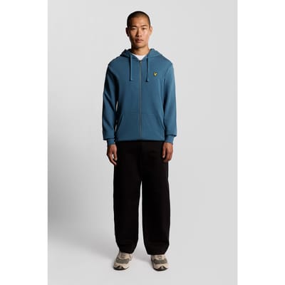 Lyle & Scott Zip Through Hoodie Deep Water Größe: L | Kaputzenpullis Outlet | Herren