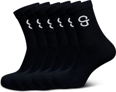 Beste hoge sokken - Sport sokken - 6-paar - 78% katoenen sokken - Maat 35-38 - voor Dames en Heren - Naadloze sokken - crew sokken