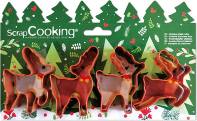 Scrapcooking Cookie Cutter Deers Set/4