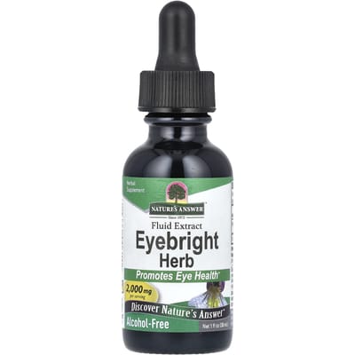 Nature's Answer, Ogentroostkruid, Vloeibaar Extract, Alcoholvrij, 2.000 mg, 30 ml(1 fl oz)
