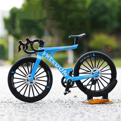 1:Modèle de Mini Vélo Échelle 8 Course Métal Simulation VTT Jouet Ornement Modèle de Vélo de Route BMX Miniature Pour Enfants
